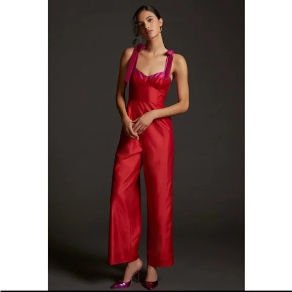 Seamed Wide Leg Jumpsuit - Picture 1 of 5